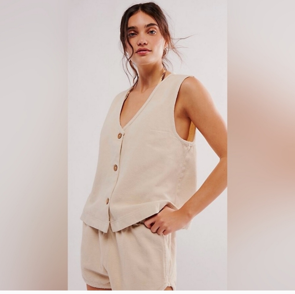 NWT Free People So Fresh Vest Set Size Small